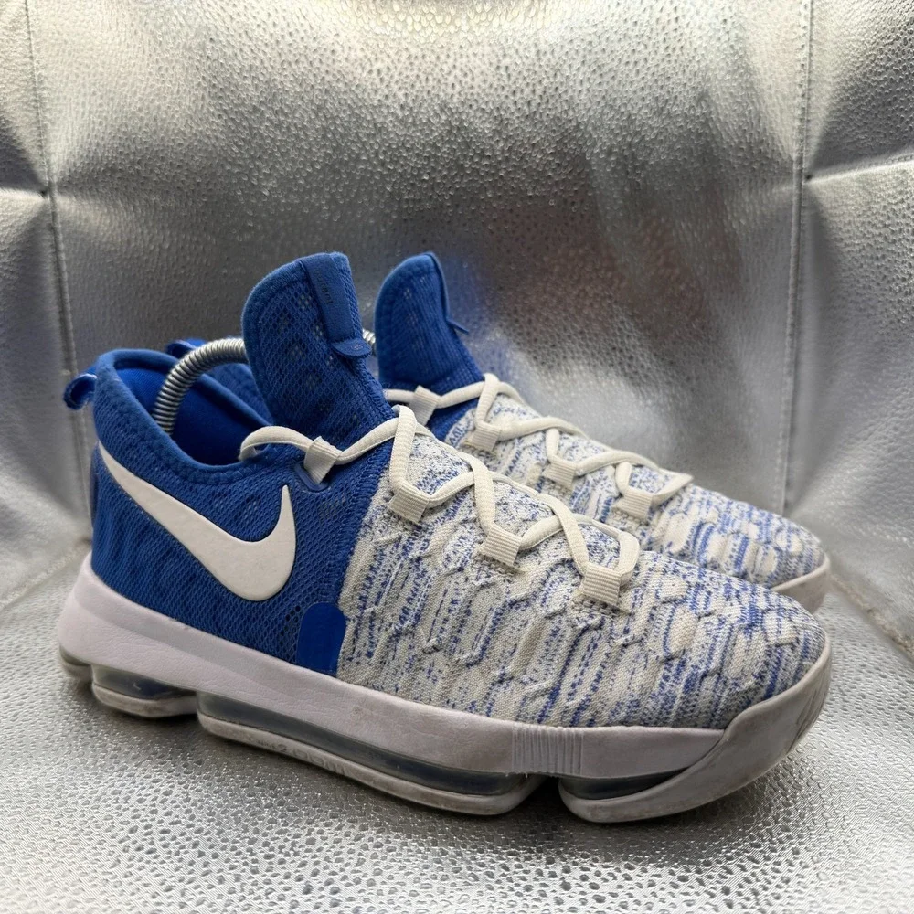 Size 6Y Nike KD 9‎ GS Game Royal White Youth Basketball Sneaker Shoes 855908-411